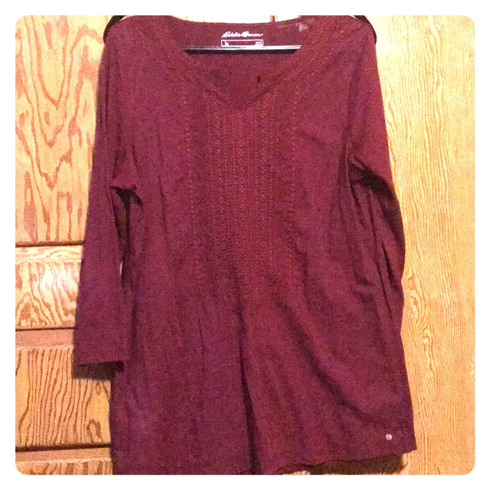 Eddie Bauer 3/4 length sleeve top. Never worn.